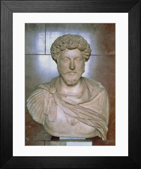Framed Print : Marcus Aurelius (Marcus Aurelius Antoninus) (121-180), Roman Emperor (161-180)