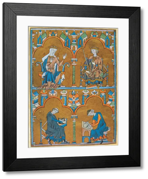 Framed Print : Blanche of Castile (1188-1252), Queen of France and Louis VIII The Lion (1187-1226) Framed Print : Blanche of Castile (1188-1252), Queen of France and Louis VIII The Lion (1187-1226)