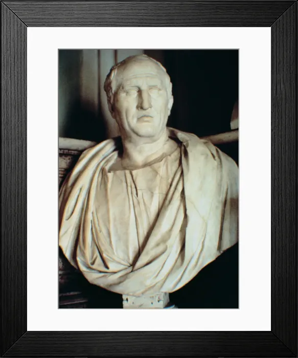 Framed Print : Mark Tullius Cicero (106-43. C), orator, writer, politician and philosopher Roman Framed Print : Mark Tullius Cicero (106-43. C), orator, writer, politician and philosopher Roman