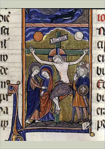 The Calvary, miniature in the Sacred Bible, volume IV
