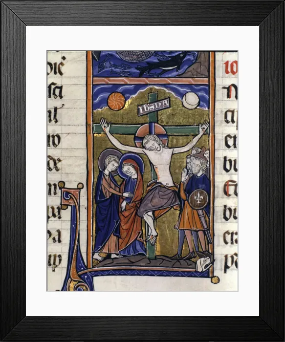 Framed Print : The Calvary, miniature in the Sacred Bible, volume IV Framed Print : The Calvary, miniature in the Sacred Bible, volume IV