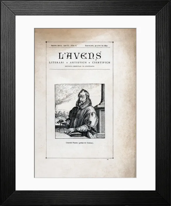 Framed Print : Cover of the illustrated monthly magazine L Avens, number 6, June 30, 1890, published Framed Print : Cover of the illustrated monthly magazine L Avens, number 6, June 30, 1890, published