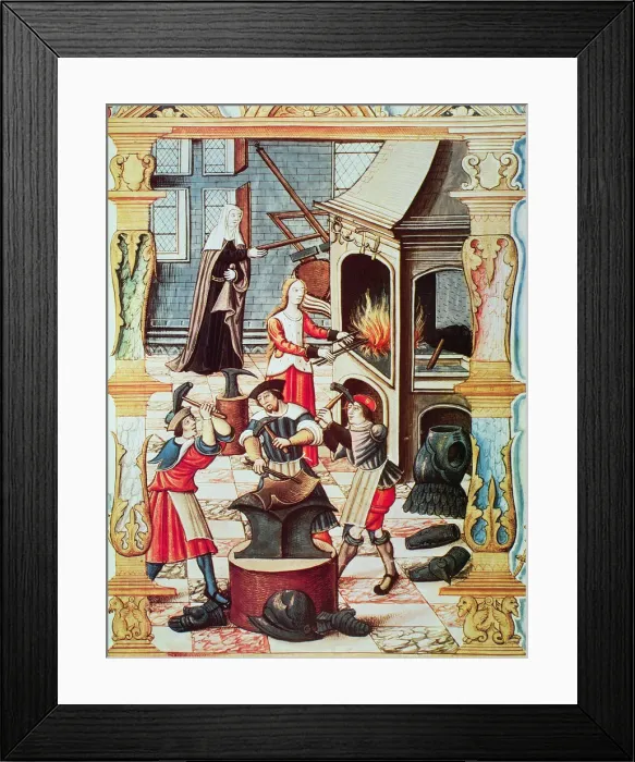 Framed Print : A French forging, 15th century Framed Print : A French forging, 15th century
