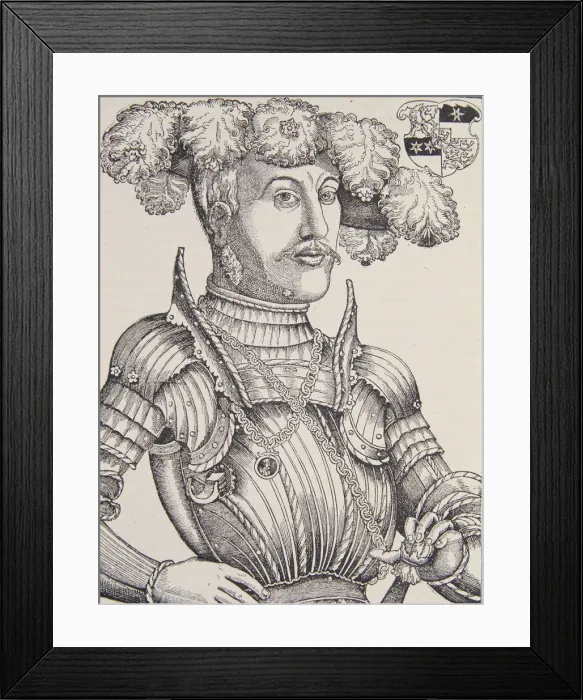 Framed Print : Philip the Magnanimous (1504-1567), Landgrave of Hesse, embraced the reform in 1524, woodcut Framed Print : Philip the Magnanimous (1504-1567), Landgrave of Hesse, embraced the reform in 1524, woodcut