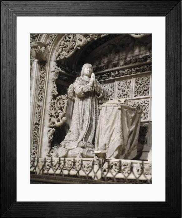 Framed Print : Statue of Alfonso, Infante of Castile (1453-1468) in his grave to the Charterhouse of Miraflores Framed Print : Statue of Alfonso, Infante of Castile (1453-1468) in his grave to the Charterhouse of Miraflores
