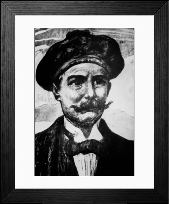 Framed Print : Emilio Salgari (1863-1911), Italian writer Framed Print : Emilio Salgari (1863-1911), Italian writer