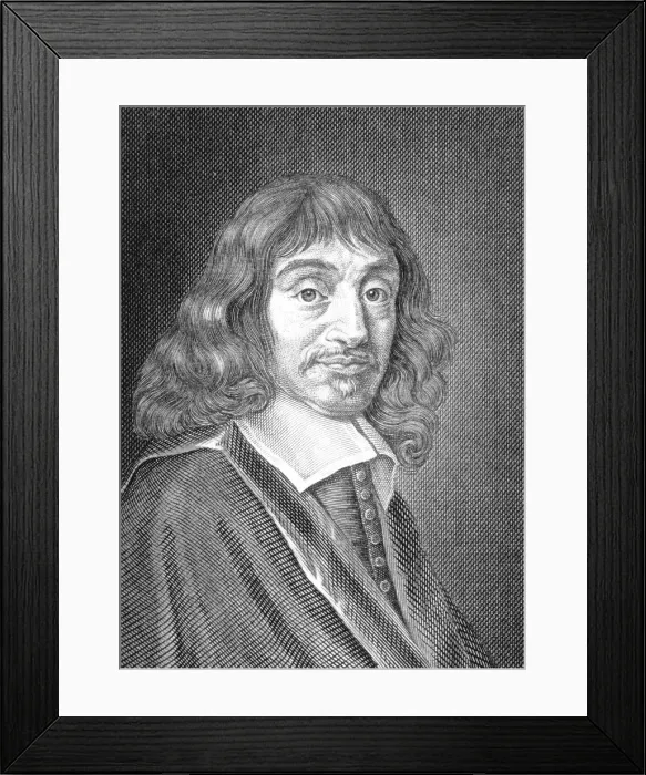 Framed Print : Rene Descartes (1596-1650), French philosopher and mathematician Framed Print : Rene Descartes (1596-1650), French philosopher and mathematician