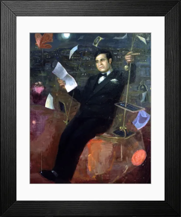 Framed Print : Ramon Gomez de la Serna (1888-1963), Spanish writer