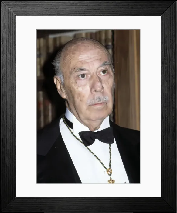 Framed Print : Guillermo Diaz Plaja (1909-1984), Spanish writer, photo 1985 Framed Print : Guillermo Diaz Plaja (1909-1984), Spanish writer, photo 1985