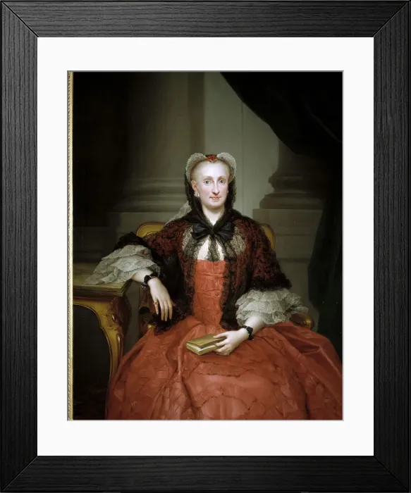 Framed Print : Maria Amalia of Saxony (1724-1760), Queen of Spain, wife of Carlos III Framed Print : Maria Amalia of Saxony (1724-1760), Queen of Spain, wife of Carlos III