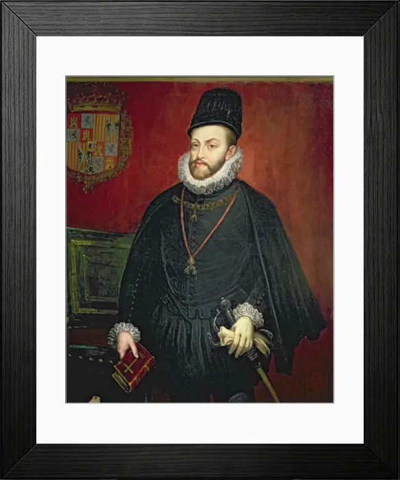 Framed Print : Felipe II (1527-1598), King of Spain Framed Print : Felipe II (1527-1598), King of Spain