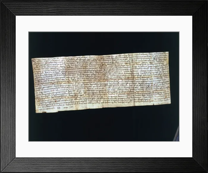 Framed Print : Letter of Cesario, abbot of Santa Cecilia de Montserrat, notifying the Pope of Rome Framed Print : Letter of Cesario, abbot of Santa Cecilia de Montserrat, notifying the Pope of Rome