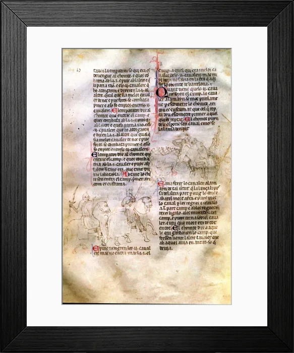 Framed Print : Chronic or Llibre del Rey en Pere e dels seus antecessors passats …(Book of the king Peter Framed Print : Chronic or Llibre del Rey en Pere e dels seus antecessors passats …(Book of the king Peter