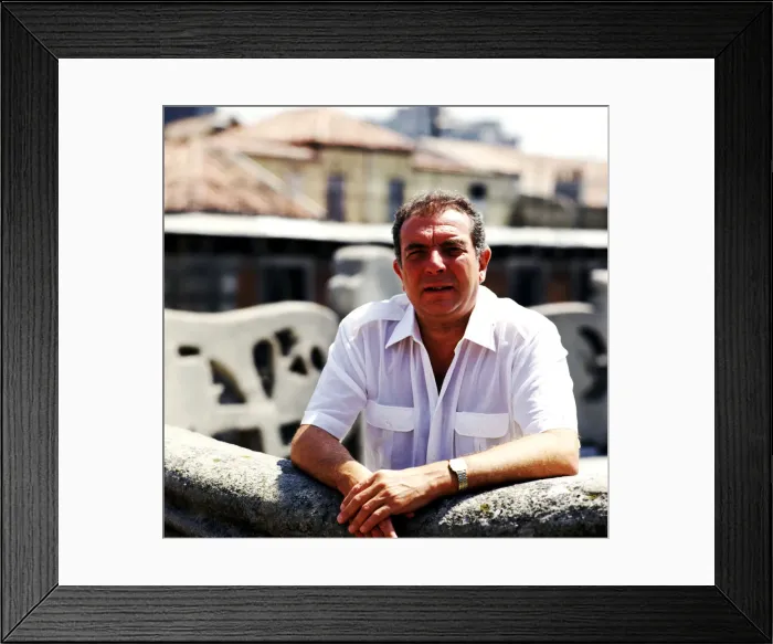 Framed Print : Juan Jose Alonso Millan, Spanish writer, portrait 1990 Framed Print : Juan Jose Alonso Millan, Spanish writer, portrait 1990