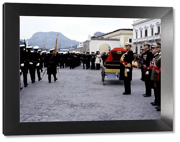 Burial of the remains of Alfonso XIII (1886-1941) in 1980, were transferred