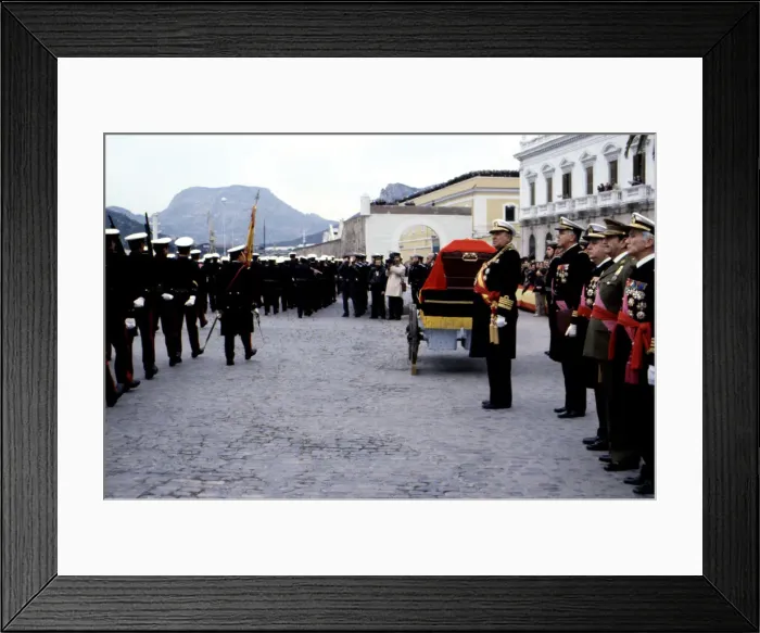 Framed Print : Burial of the remains of Alfonso XIII (1886-1941) in 1980, were transferred Framed Print : Burial of the remains of Alfonso XIII (1886-1941) in 1980, were transferred
