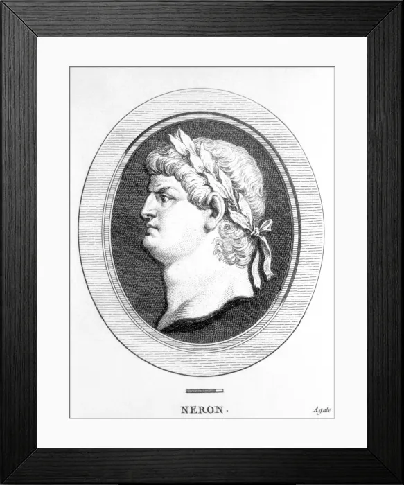 Framed Print : Nero, Claudius Lucius Domitius Nero (37-68), Roman emperor (54-68) Framed Print : Nero, Claudius Lucius Domitius Nero (37-68), Roman emperor (54-68)