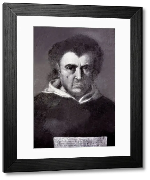 Framed Print : Tommaso Campanella (1568-1639), Italian writer and thinker Framed Print : Tommaso Campanella (1568-1639), Italian writer and thinker