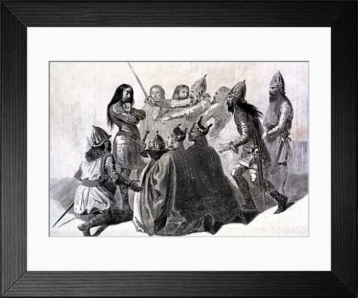 Framed Print : Wamba (- 688), Visigothic king (672-680), chosen as king in 672 Framed Print : Wamba (- 688), Visigothic king (672-680), chosen as king in 672