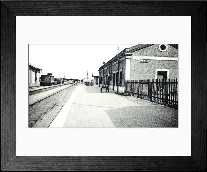 Framed Print : Ametlla de Mar station in Baix Ebre (Dorada Coast), 1910 Framed Print : Ametlla de Mar station in Baix Ebre (Dorada Coast), 1910