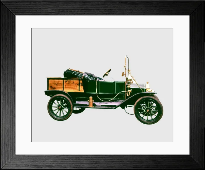 Framed Print : Sample of a Ford T car, from year 1911 Framed Print : Sample of a Ford T car, from year 1911