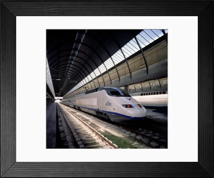 Framed Print : AVE train in the Santa Justa station in Seville Framed Print : AVE train in the Santa Justa station in Seville