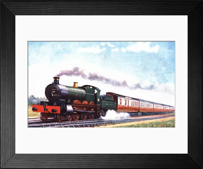 Framed Print : Express to Ireland, British postcard 1910s Framed Print : Express to Ireland, British postcard 1910s