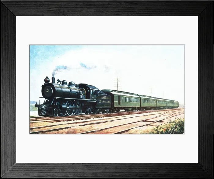 Framed Print : Express The Empire State Express, English postcard 1910s Framed Print : Express The Empire State Express, English postcard 1910s