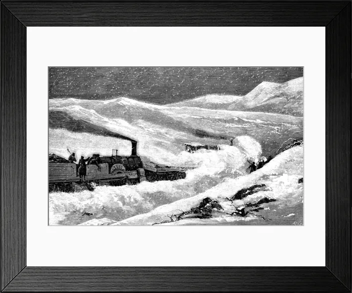 Framed Print : Railway line from Lisbon to Sintra, opening of the route, arrival of the steam train Framed Print : Railway line from Lisbon to Sintra, opening of the route, arrival of the steam train