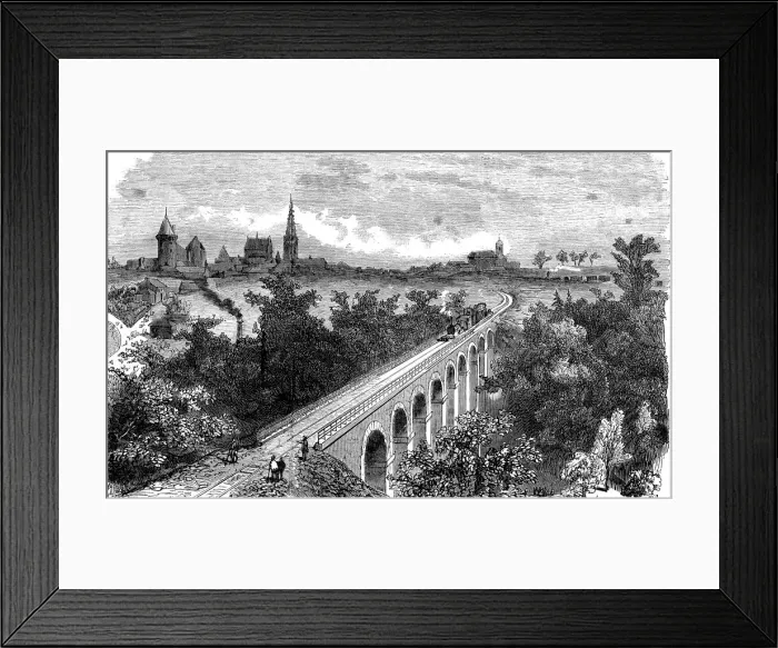 Framed Print : Railway line from Vitre to Fougeres Framed Print : Railway line from Vitre to Fougeres