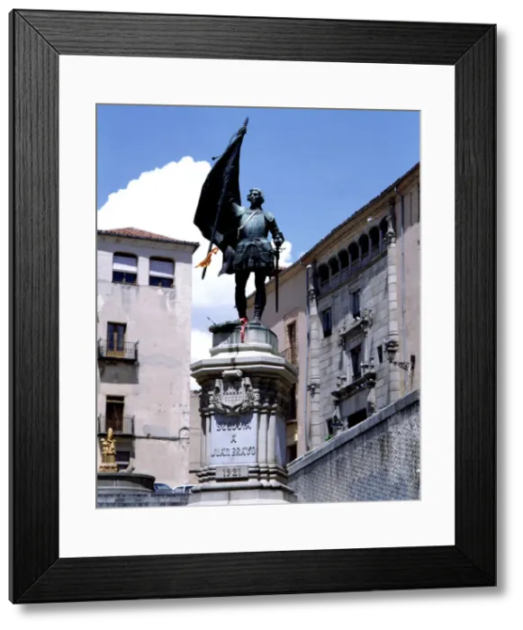 Framed Print : Statue of Juan Bravo (1483-1521), Segovia aristocrat and leader of the revolt of the Communards Framed Print : Statue of Juan Bravo (1483-1521), Segovia aristocrat and leader of the revolt of the Communards
