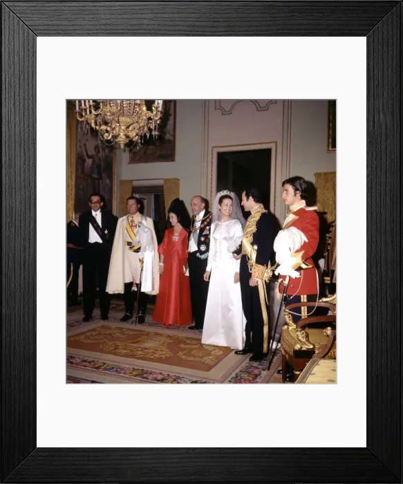 Framed Print : Wedding of Alfonso Borbon Dampierre (1936-1989) with Maria del Carmen Martinez-Bordiu in 1972 Framed Print : Wedding of Alfonso Borbon Dampierre (1936-1989) with Maria del Carmen Martinez-Bordiu in 1972
