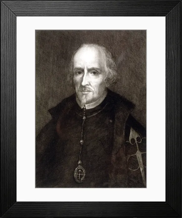 Framed Print : Pedro Calderon de la Barca (1600-1681), Spanish writer, Bartolome Maura engraving Framed Print : Pedro Calderon de la Barca (1600-1681), Spanish writer, Bartolome Maura engraving