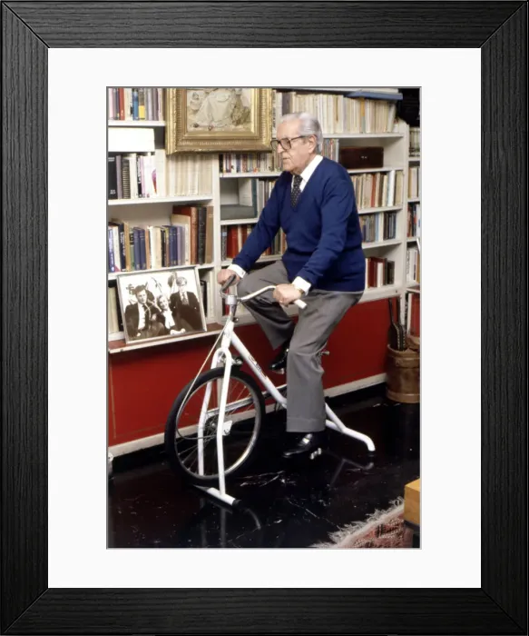 Framed Print : Joaquin Calvo Sotelo (1905-1993), Spanish writer, photo at his home in 1989 Framed Print : Joaquin Calvo Sotelo (1905-1993), Spanish writer, photo at his home in 1989