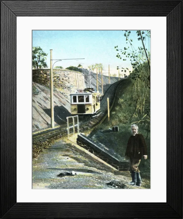 Framed Print : Electric funicular railway up to Mount Vesuvius in Naples, 1910 Framed Print : Electric funicular railway up to Mount Vesuvius in Naples, 1910