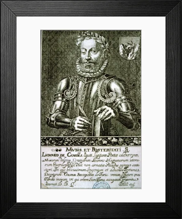 Framed Print : Luis Vaz de Camoes (1524-1580), Portuguese writer and poet Framed Print : Luis Vaz de Camoes (1524-1580), Portuguese writer and poet