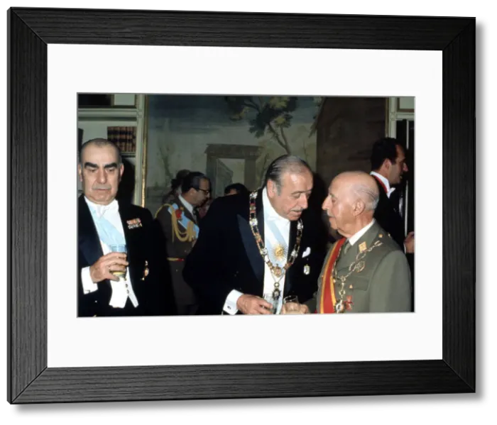 Framed Print : Visit to Spain of Hector Jose Campora (1909-1980) Argentine politician and president Framed Print : Visit to Spain of Hector Jose Campora (1909-1980) Argentine politician and president