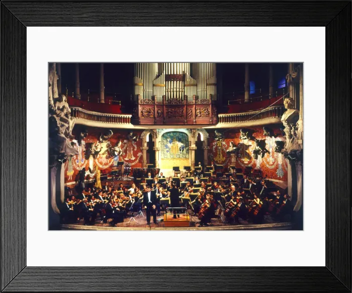 Framed Print : Concert of the Orchestra at the Palau de la Musica Catalana, with the soloist baritone Joan Pons Framed Print : Concert of the Orchestra at the Palau de la Musica Catalana, with the soloist baritone Joan Pons
