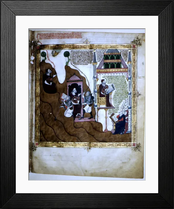 Framed Print : Miniature for work Electorium Parrum Breviculum seu codex St Framed Print : Miniature for work Electorium Parrum Breviculum seu codex St