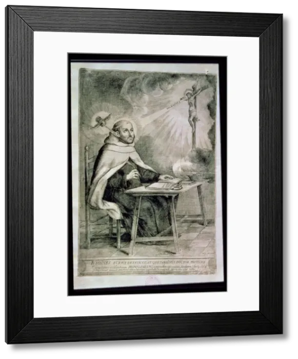 Framed Print : Juan de Yepes Alvarez, called San Juan de la Cruz (1542-1591), Carmelite religious Framed Print : Juan de Yepes Alvarez, called San Juan de la Cruz (1542-1591), Carmelite religious