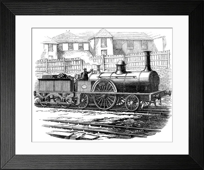 Framed Print : M Connells British locomotive machine, presented at the Exposition Universelle in Paris, June 1855 Framed Print : M Connells British locomotive machine, presented at the Exposition Universelle in Paris, June 1855
