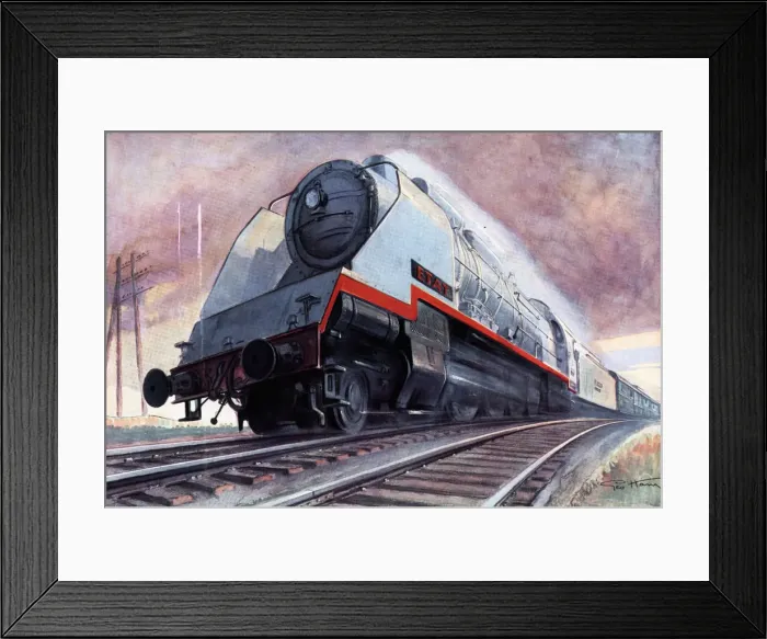 Framed Print : Locomotive Super - Mountain 241-101 leading passengers travelling to New York to Havre Framed Print : Locomotive Super - Mountain 241-101 leading passengers travelling to New York to Havre