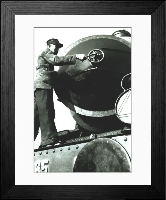 Framed Print : Engine of a steam train, door of the smoke box Framed Print : Engine of a steam train, door of the smoke box