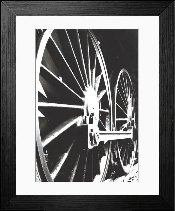 Framed Print : Axle wheels of a steam train engine Framed Print : Axle wheels of a steam train engine