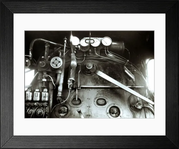 Framed Print : Dashboard of a steam train engine Framed Print : Dashboard of a steam train engine