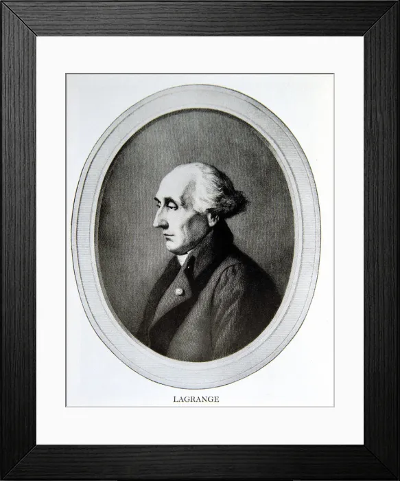 Framed Print : Joseph Louis Lagrange (1736-1813), French mathematician Framed Print : Joseph Louis Lagrange (1736-1813), French mathematician