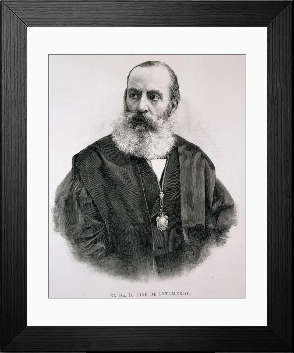 Framed Print : Jose de Letamendi (1828-1952), Spanish doctor Framed Print : Jose de Letamendi (1828-1952), Spanish doctor