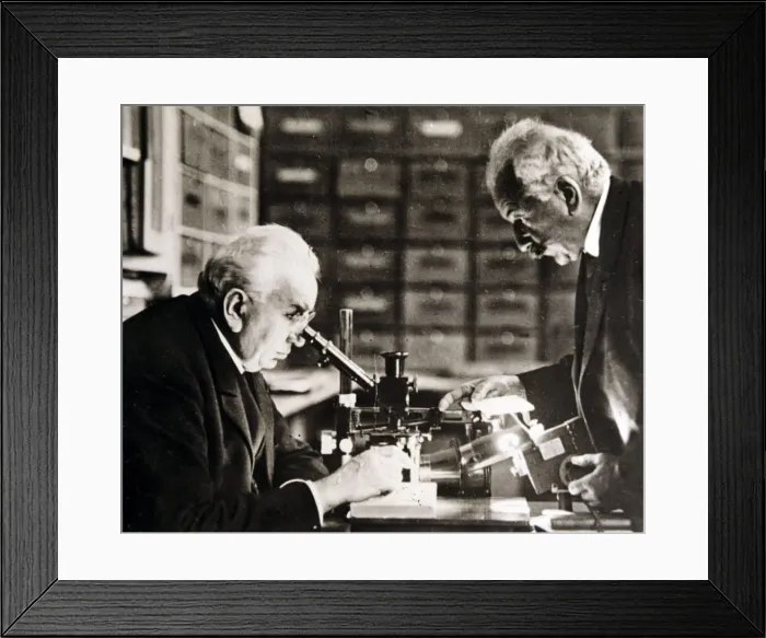 Framed Print : Louis and Auguste Lumiere (1864-1948 and 1862-1954), French chemists and biologists Framed Print : Louis and Auguste Lumiere (1864-1948 and 1862-1954), French chemists and biologists
