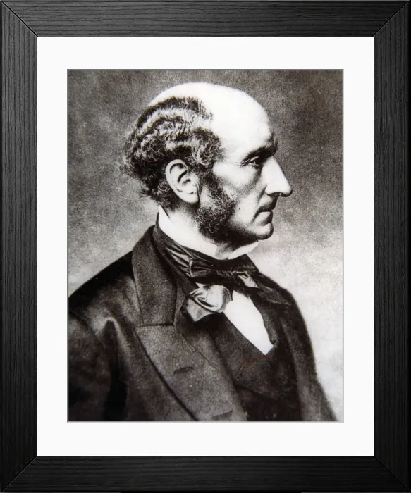 Framed Print : John Stuard Mill (1806-1877), English philosopher and economist Framed Print : John Stuard Mill (1806-1877), English philosopher and economist