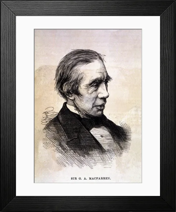 Framed Print : George Alexander MacFarren (1813-1887), British composer Framed Print : George Alexander MacFarren (1813-1887), British composer